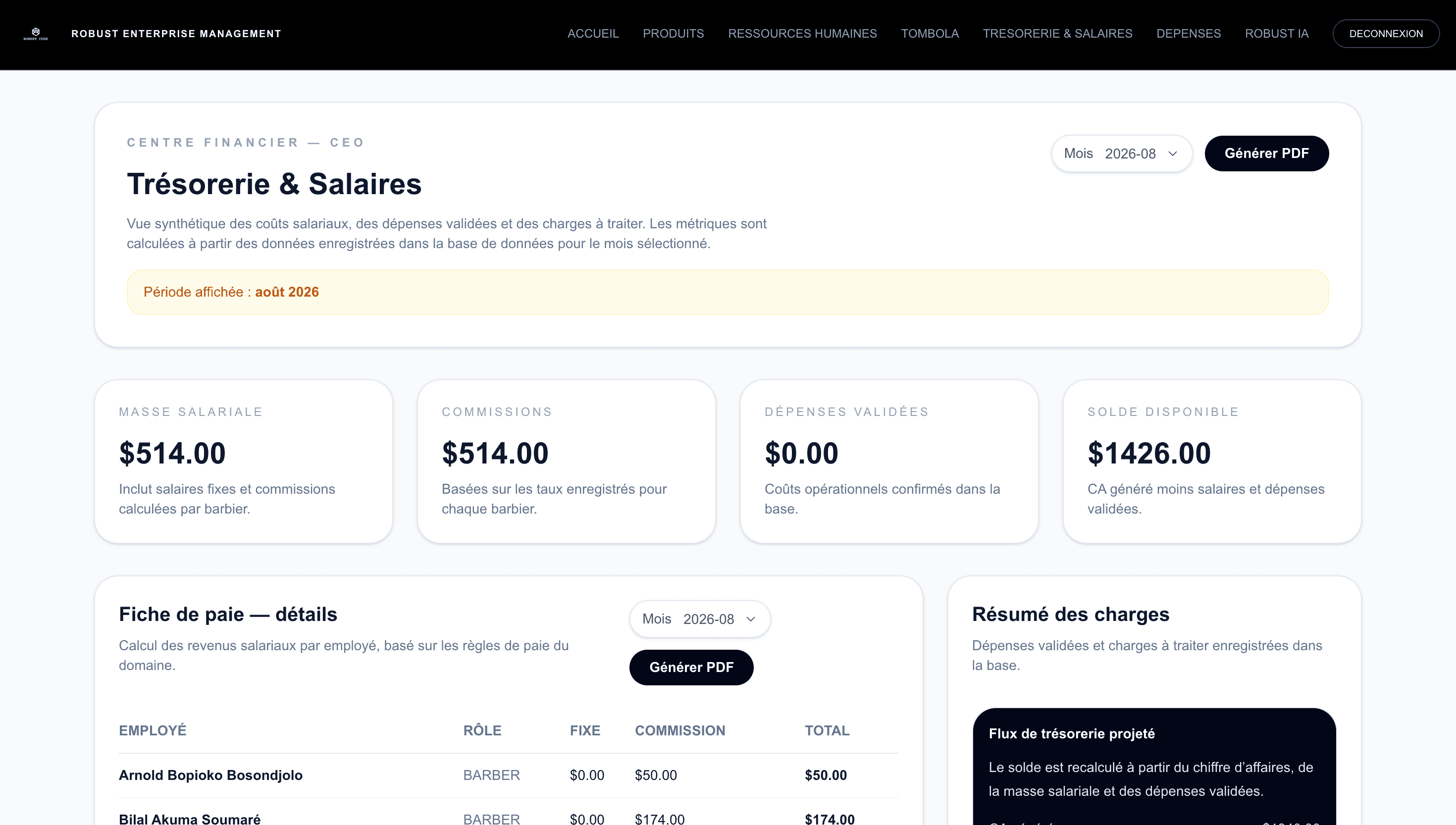 REM treasury and cash flow view for a real SME deployment